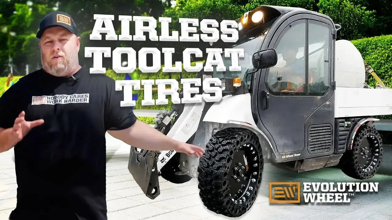airless toolcat tire videos