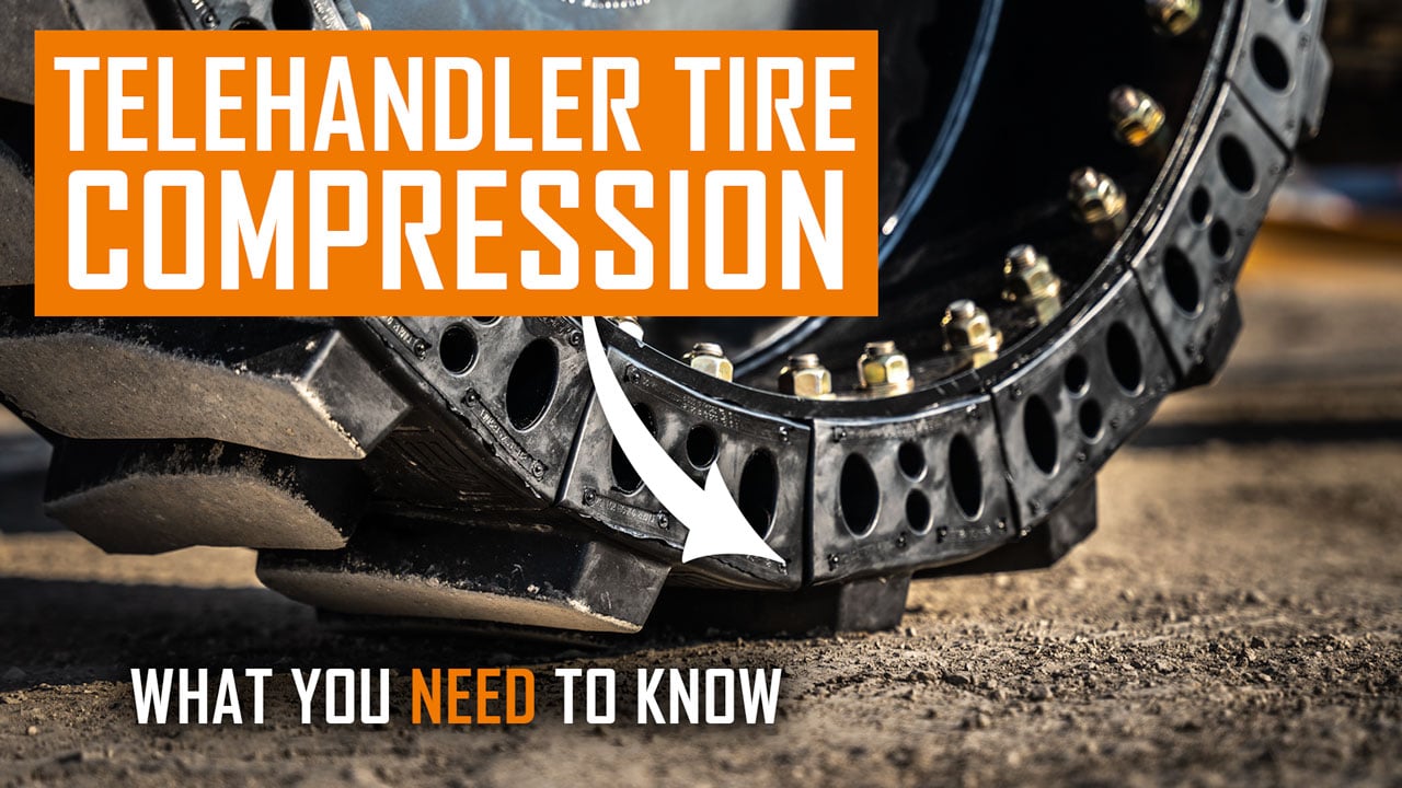 Telehandler tire compression