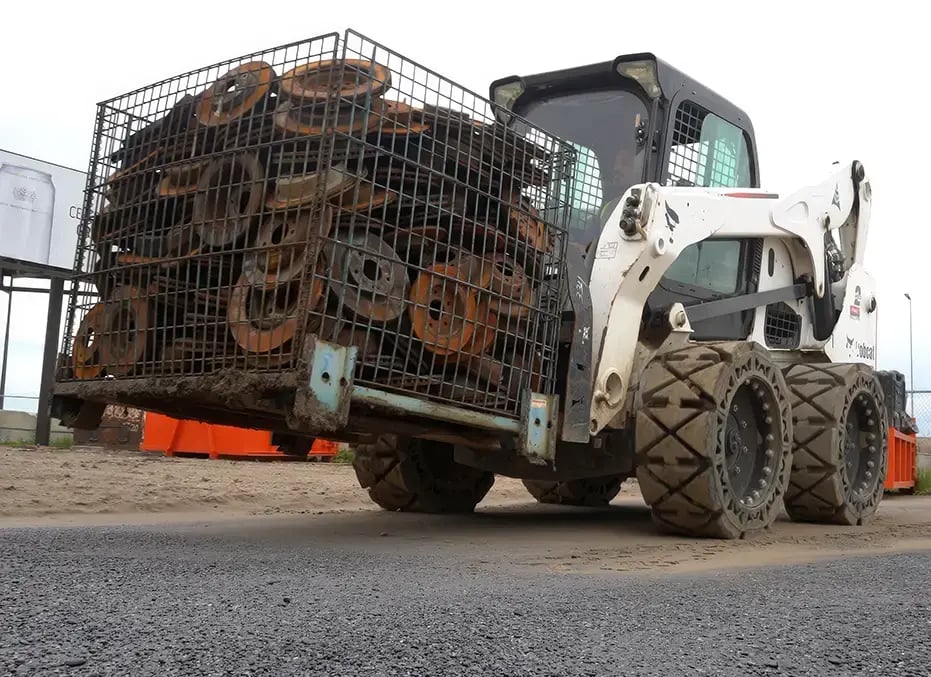 flat free skid steer tires