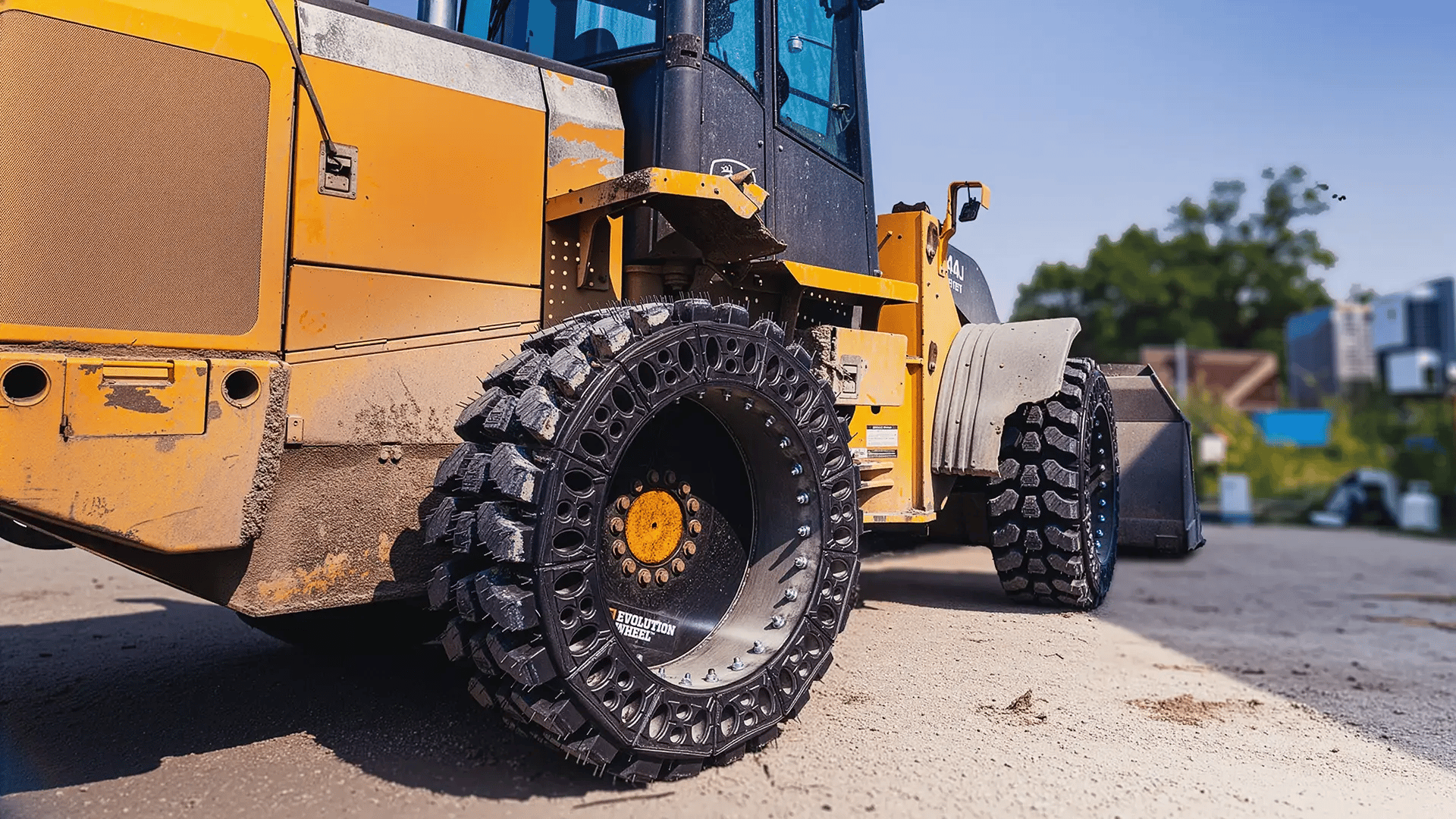 EWRS-AT-WL solid wheel loader tire and rim  