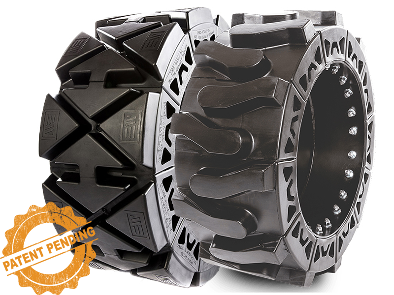 This image shows our product line called EWRS-AT and EWRS-HS for skid steer tires