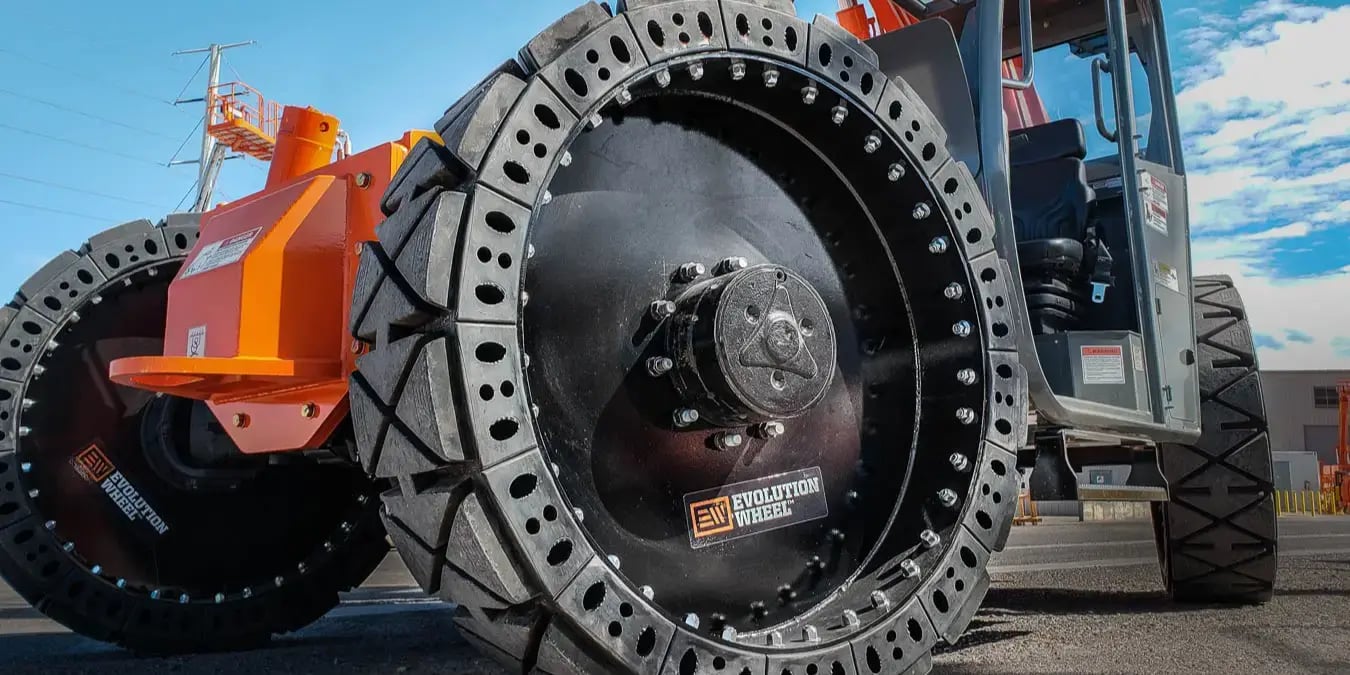 airless tire ingersoll rand telescopic forklift