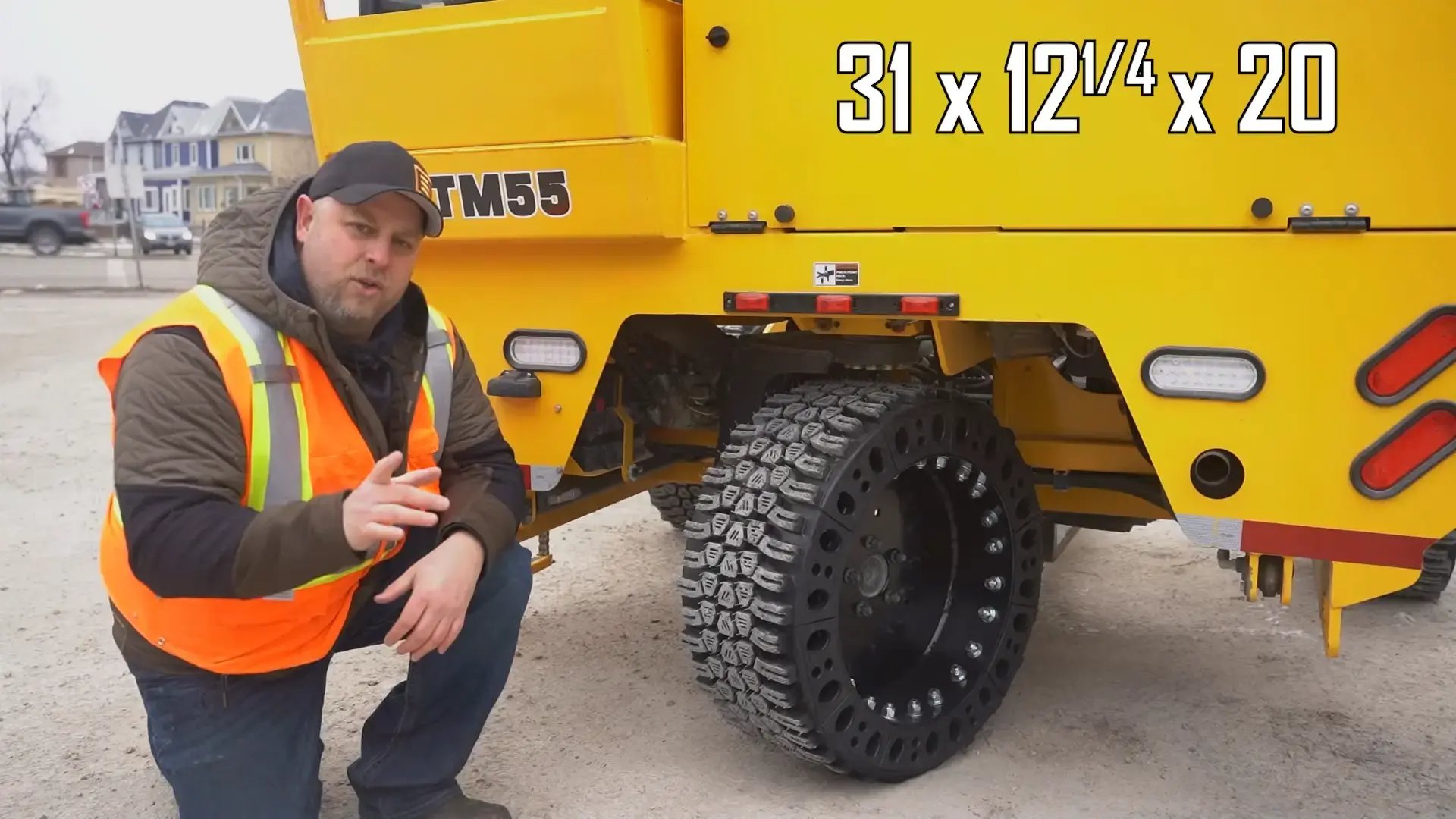 airless truck mounted forklift tires videos