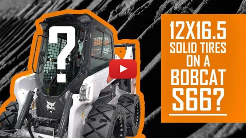 Hard Surface Skid Steer Tire - Can You Fit 12x16.5 Tires On a Bobcat S66