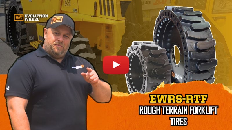 EWRS-RTF Rough Terrain Forklift Tires Thumb Video