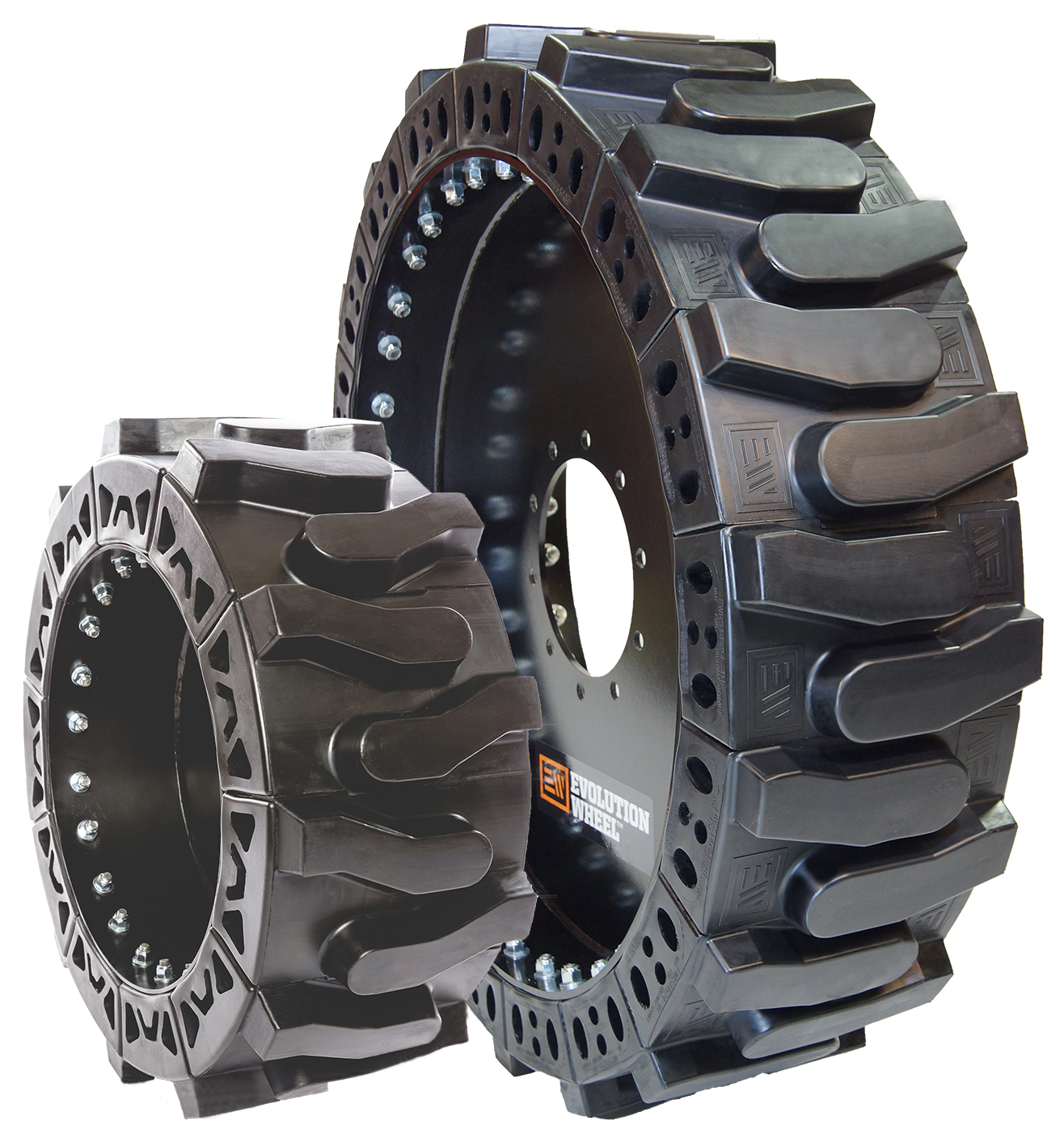 solid rubber all terrain forklift tires