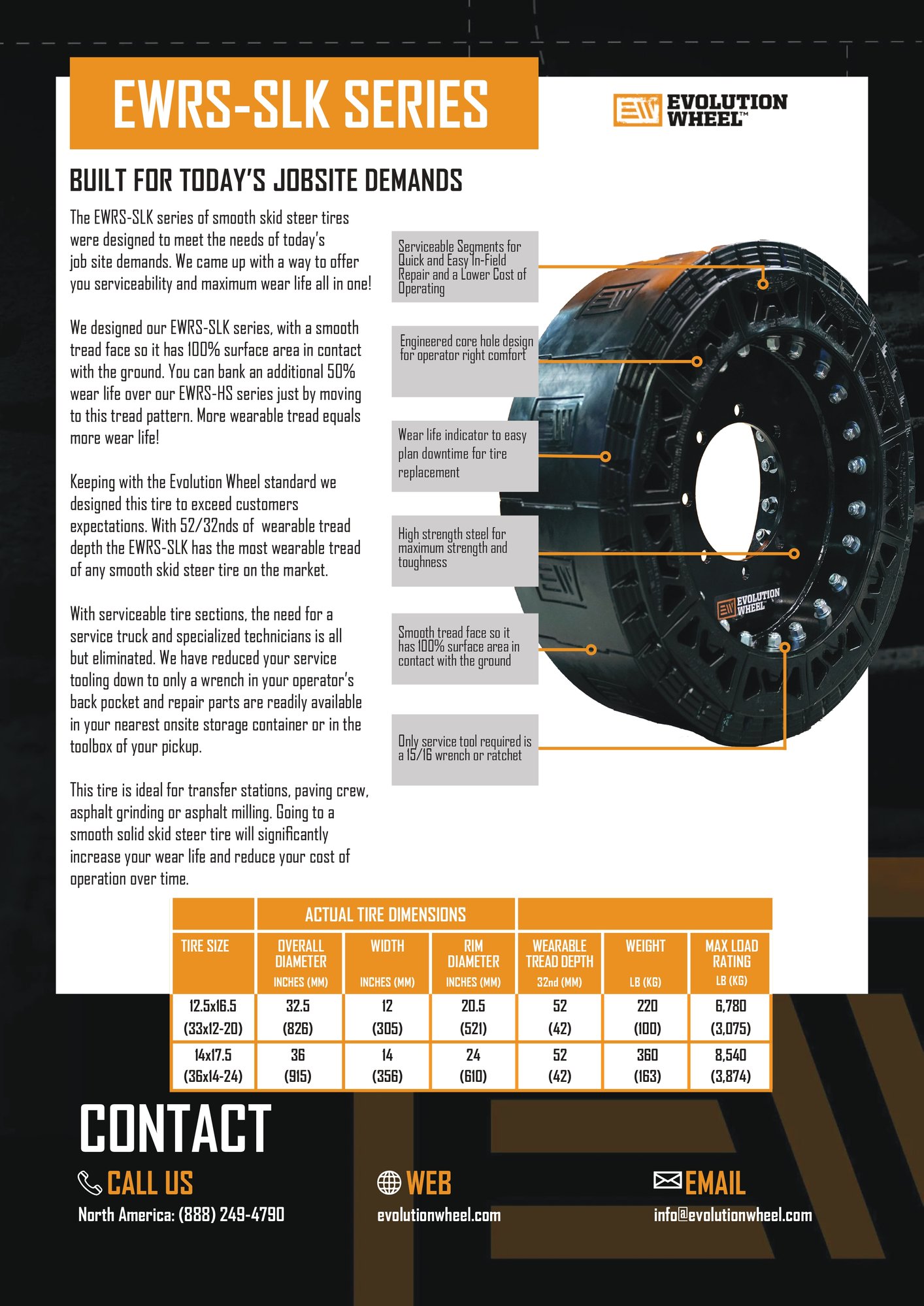 EWRS-SLK - Spec Sheet Back