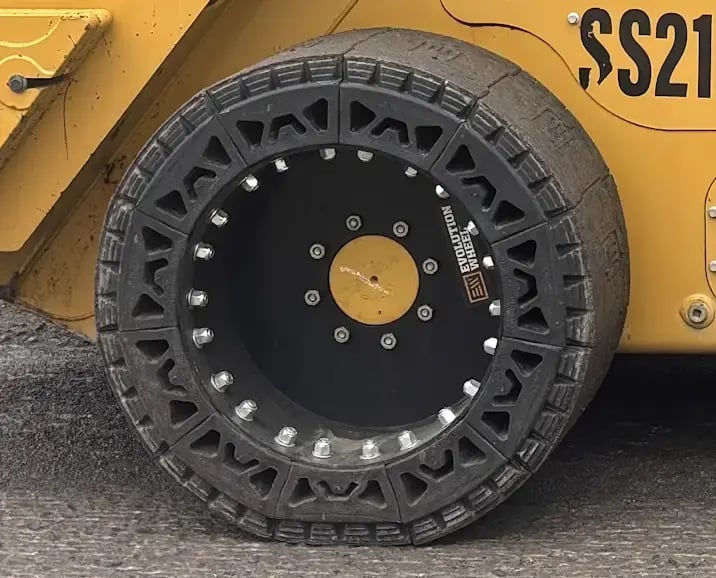 smooth skid steer tire