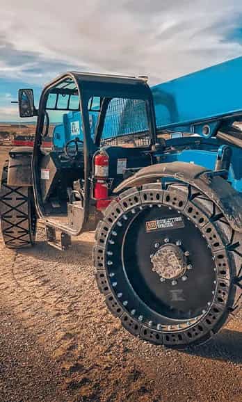Solid Telehandler Tires - Forget Flat Tires Go Solid - Evolution Wheel