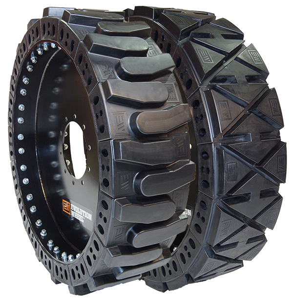 manitou solid telehandler tire
