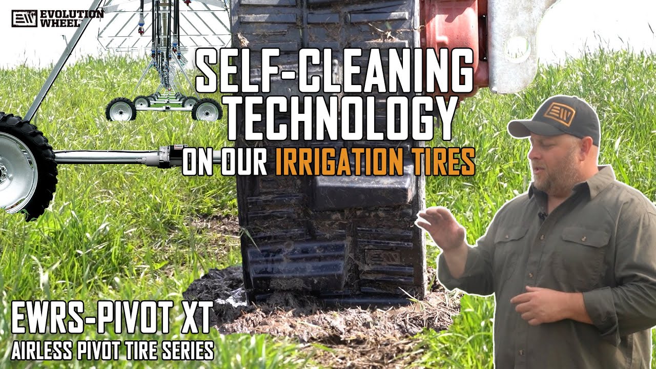 self cleaning irrigation airless tires