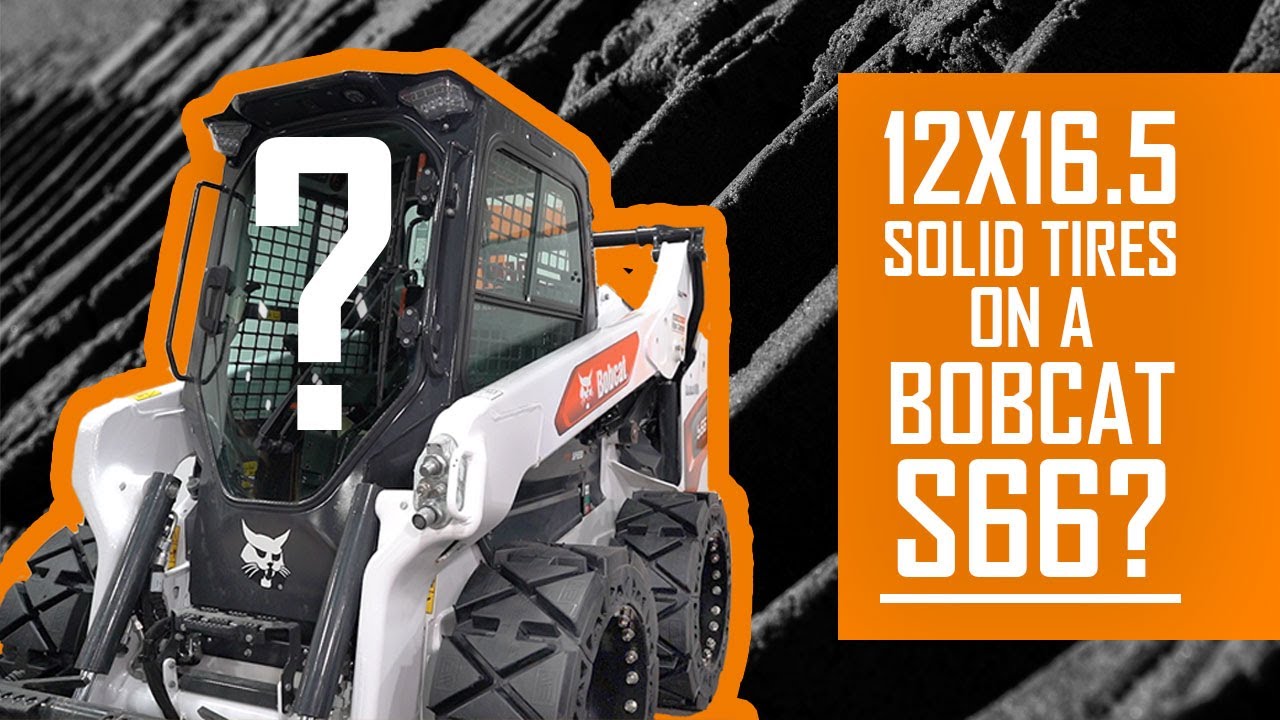 12 x 16.5 solid tires on bobcat