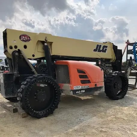 JLG solid tires