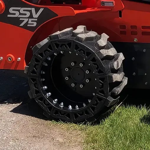 kubota solid skid steer tires