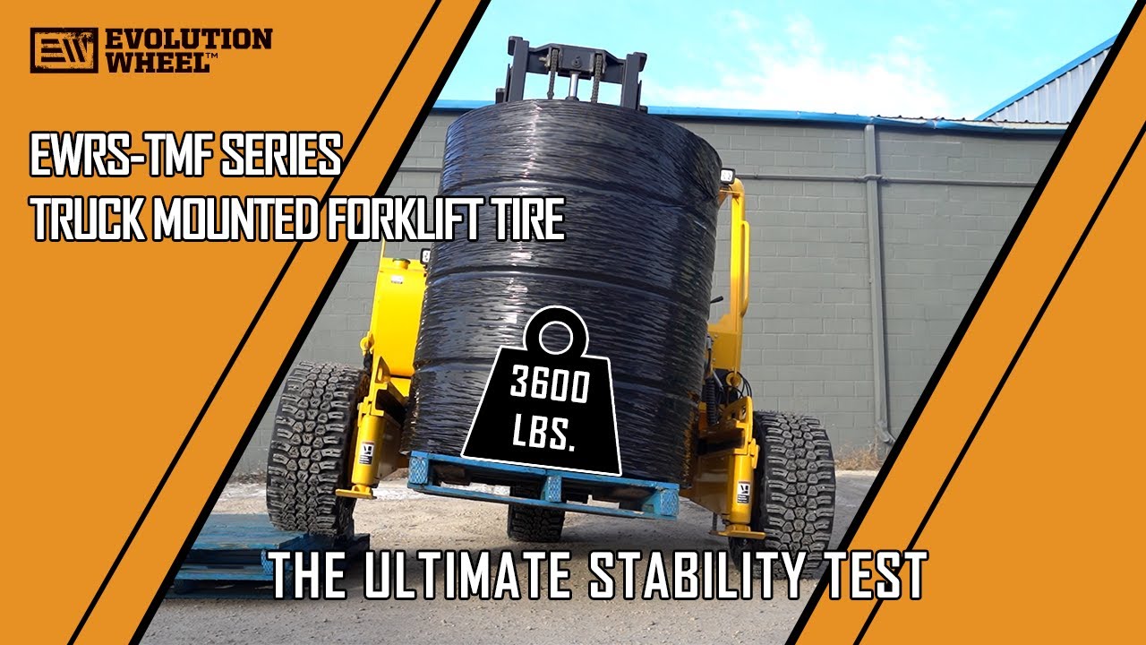 solid truck mounted forklift stability test