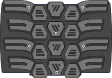 snow flat free tire tread