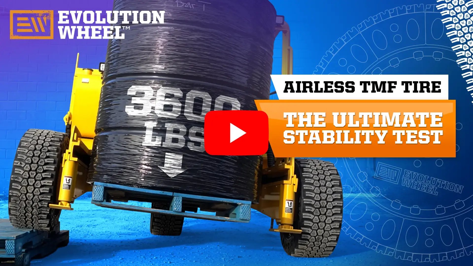 airless truck mounted tire videos