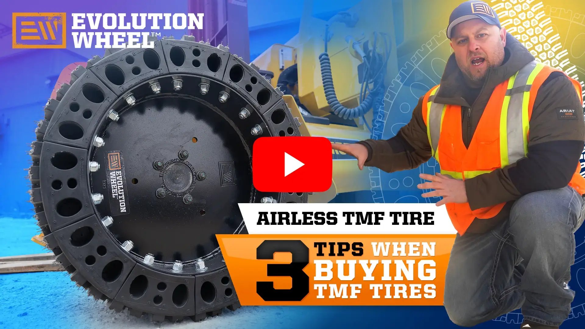 airless truck mounted tire videos