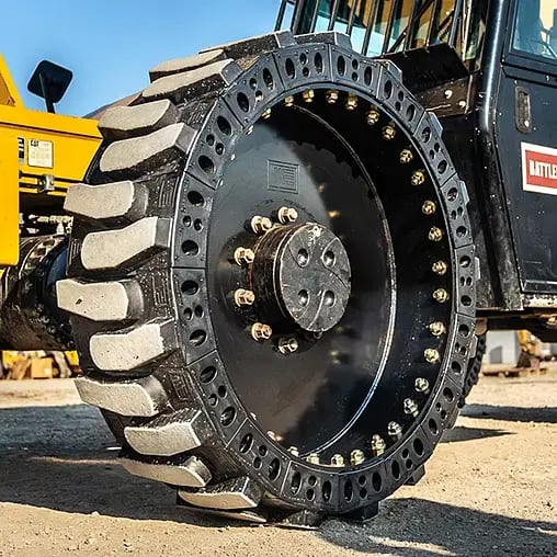 airless telehandler all terrain tire