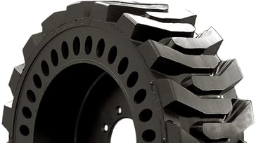 elongated hole solid tires elongated apeture hole solid skid steer tires