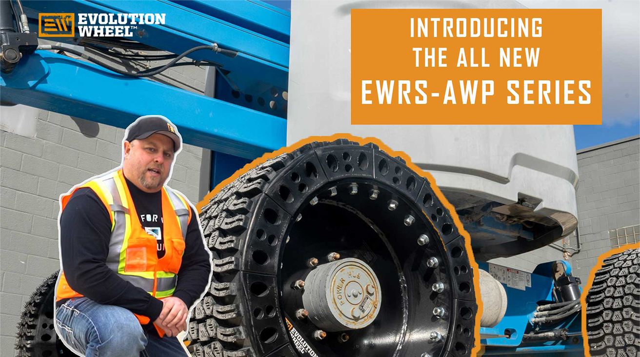 This video about Derek Hird from Evolution Wheel talking about our new EWRS-AWP solid aerial work platform tires.