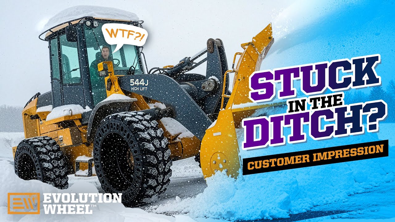airless wheel loader tires customer impressions