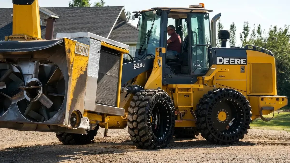 airless wheel loader tires