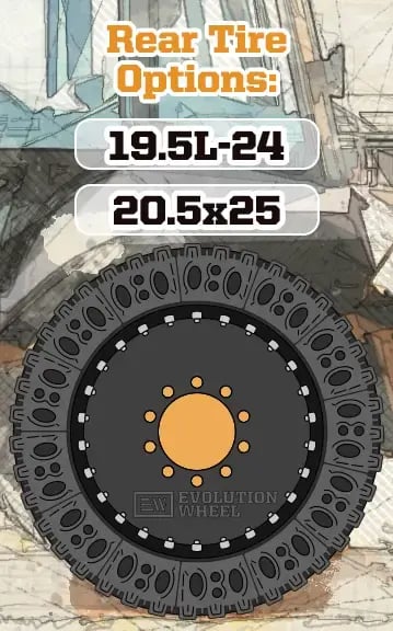 case 570 backhoe rear tire sizes