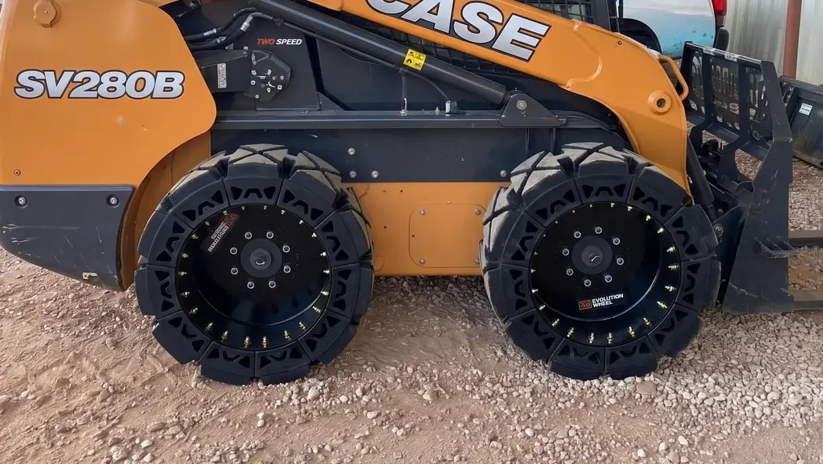 case solid skid steer tires