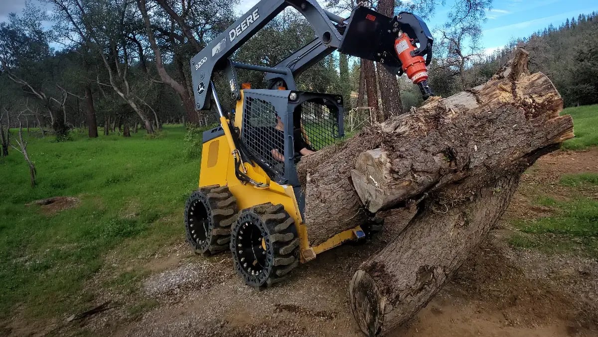 deer 320g solid skid steer tires