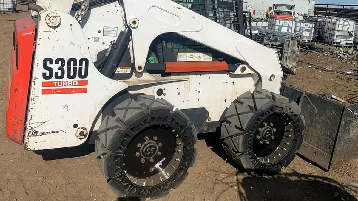 solid bobcat tires