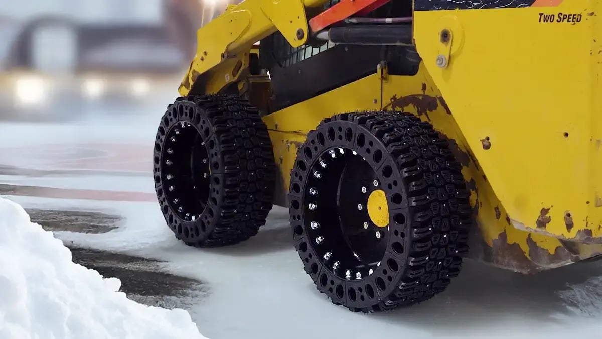snow tires for skid steer