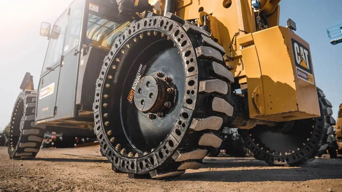 airless telehandler tires