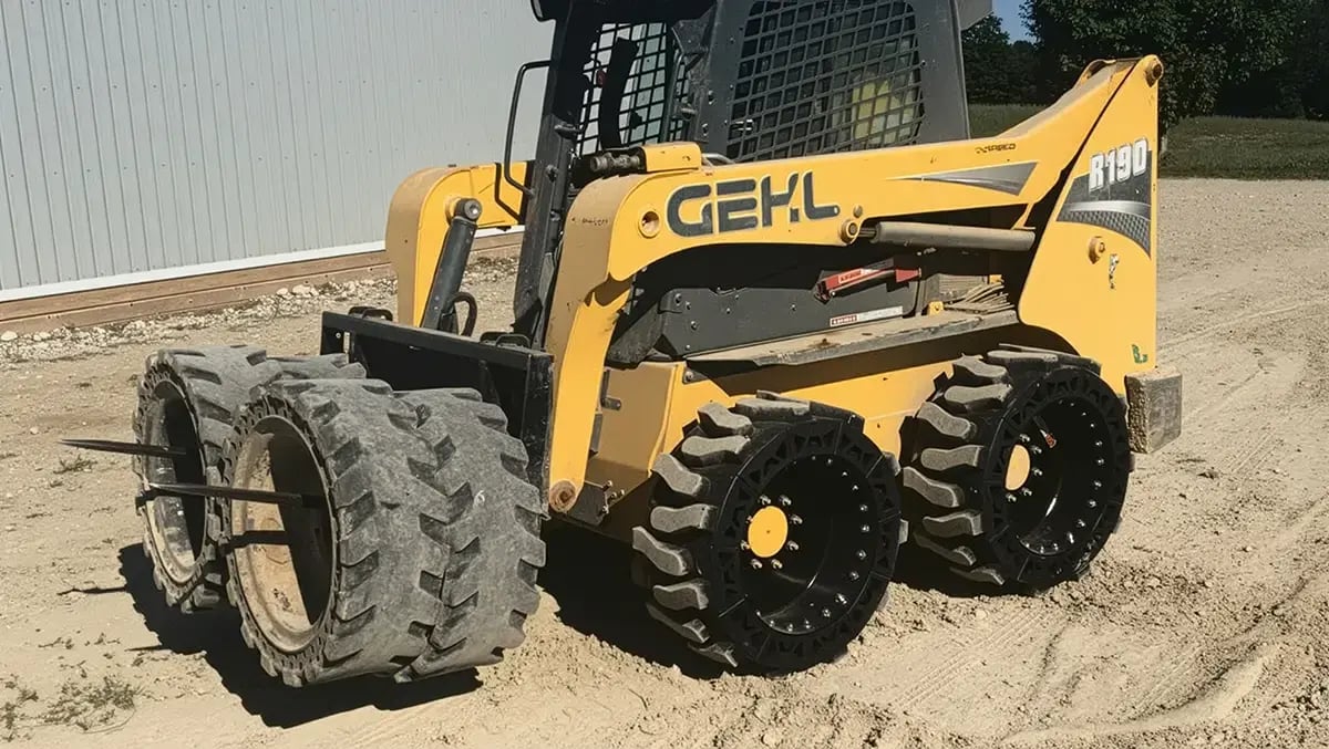 flat free skid steer tires