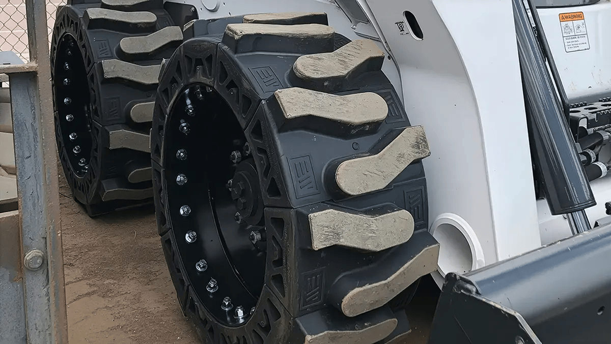 flat free skid steer tires