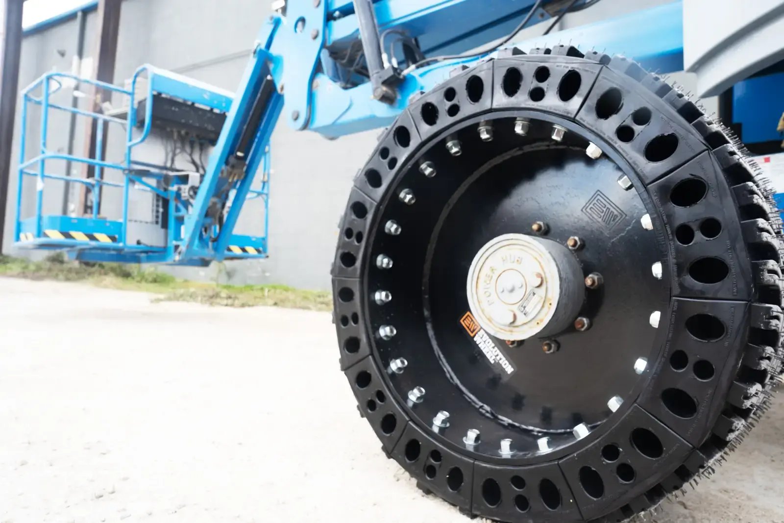 solid tire for boom lift