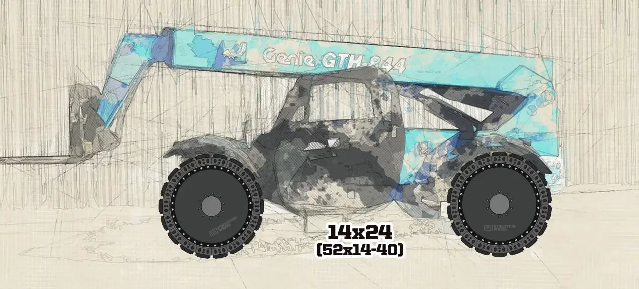 solid tire genie telehandler