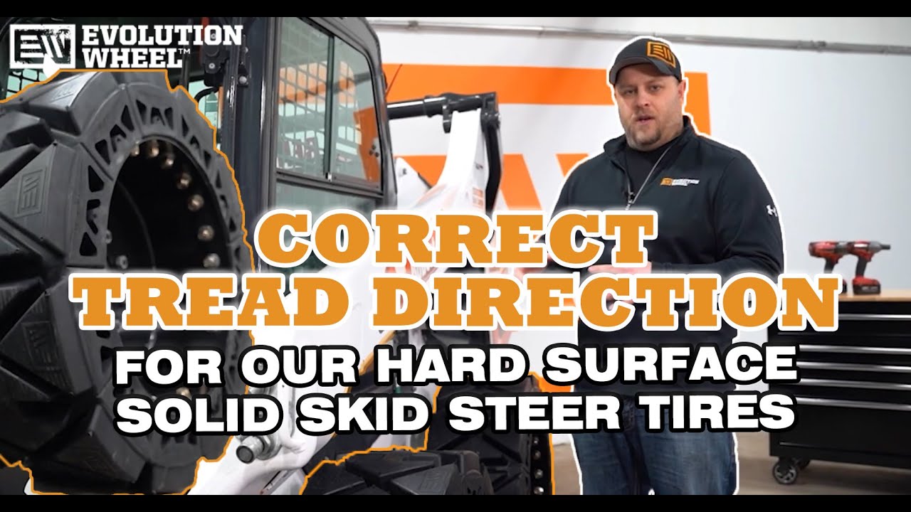 correct tread direction solid tires