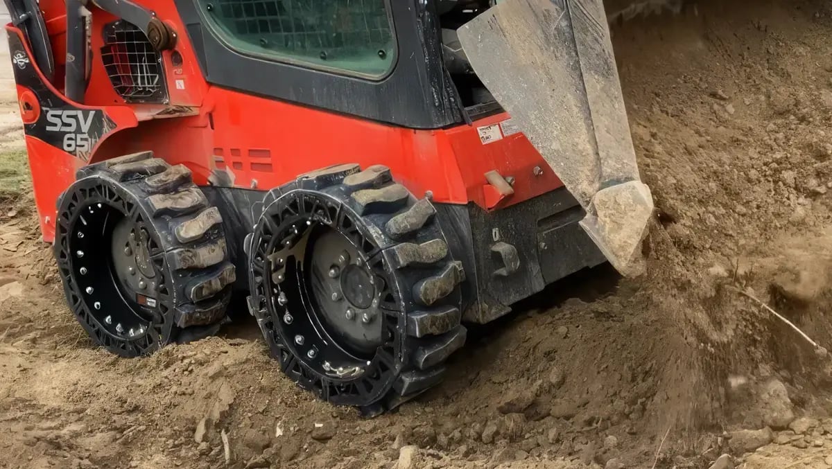 kubota airless skid steer tires