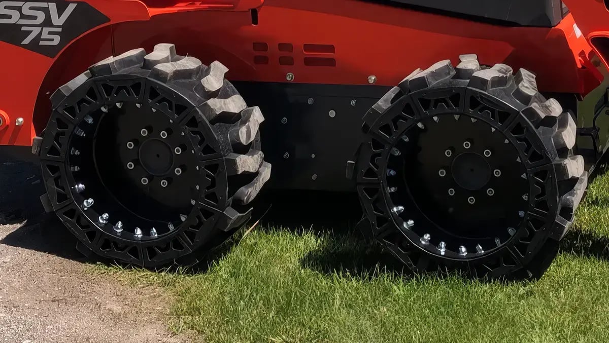 kubota ssv 75 airless skid steer tires