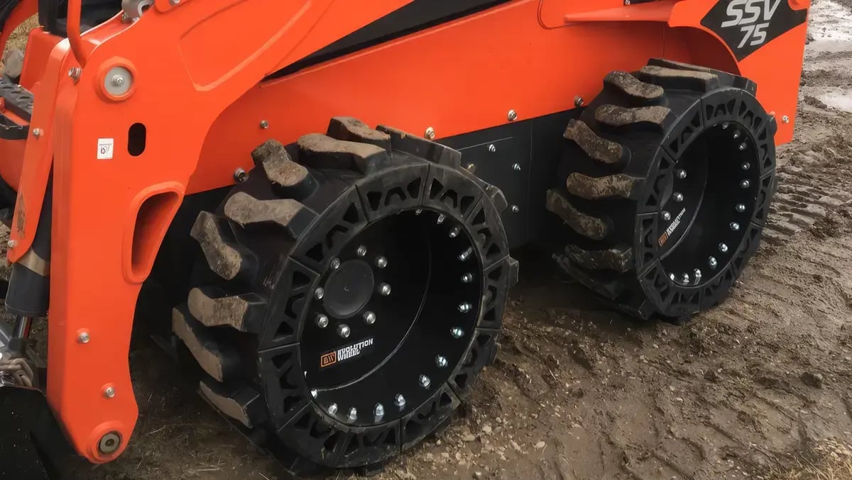 kubota all terrain airless skid steer tires