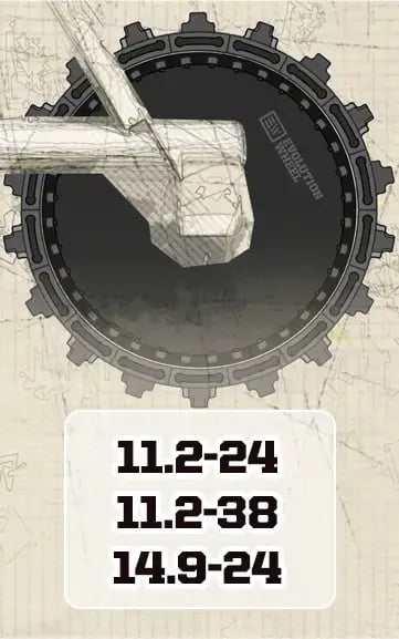 pivot solid tire sizes