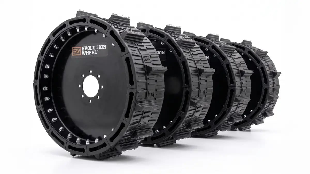 set of 4 airless ewrs-pivot-xt tires