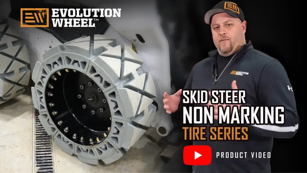 non marking solid tire product video