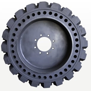 round hole aperture solid tire solid skid steer tire