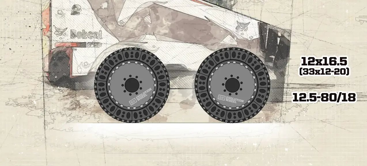 snow skid steer tires for snow