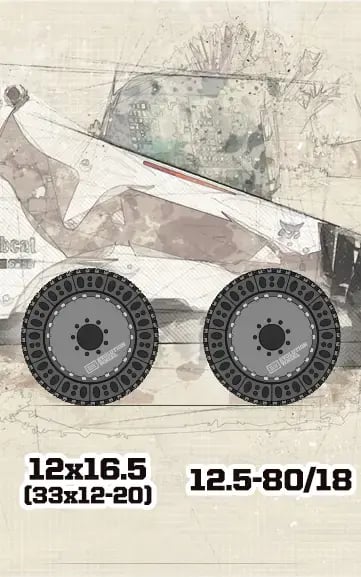 snow skid steer tires for snow