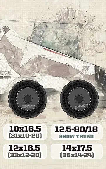 skid steer tire sizes