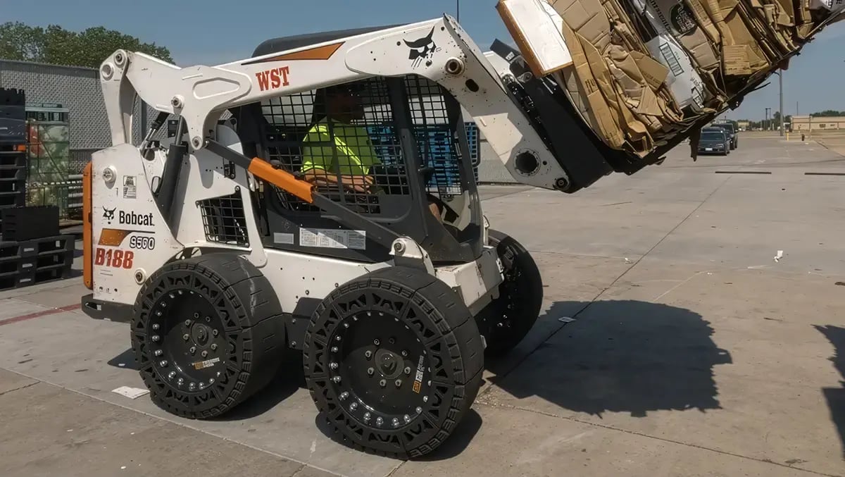 airless bobcat smooth tires