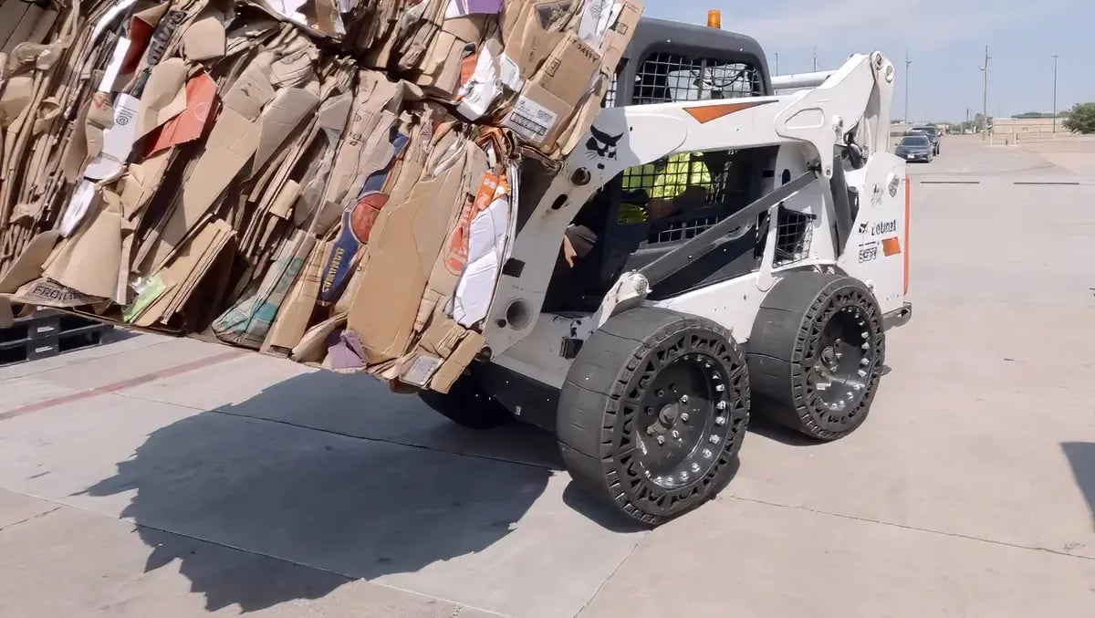 solid bobcat smooth tires